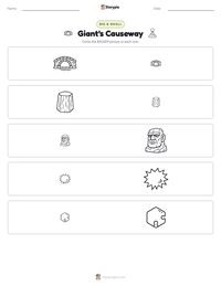 Giant's Causeway printable worksheet preview