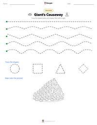 Giant's Causeway printable worksheet preview