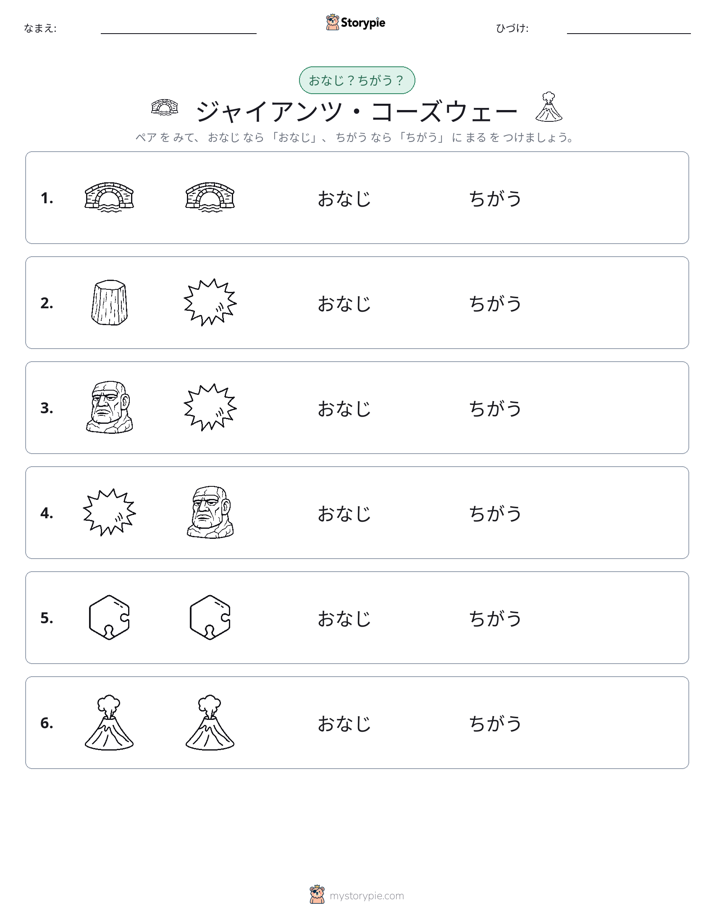 同じか違うか