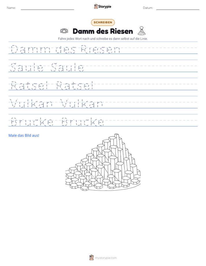 Schreibübung