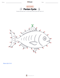 Fenian Cycle printable worksheet preview