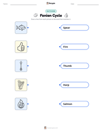Fenian Cycle printable worksheet preview