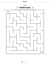 Fenian Cycle printable worksheet preview