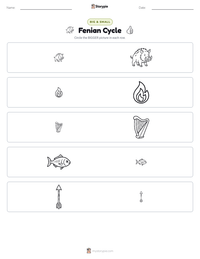 Fenian Cycle printable worksheet preview