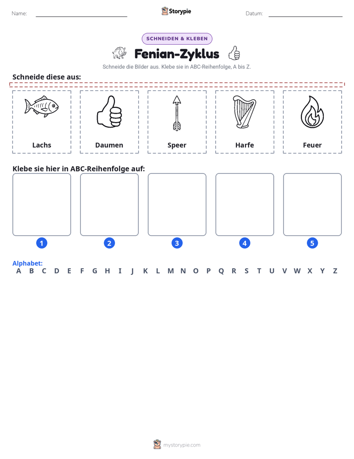 Schneiden & Einfügen Alphabet