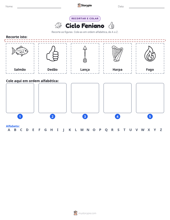 Recortar & Colar Alfabeto