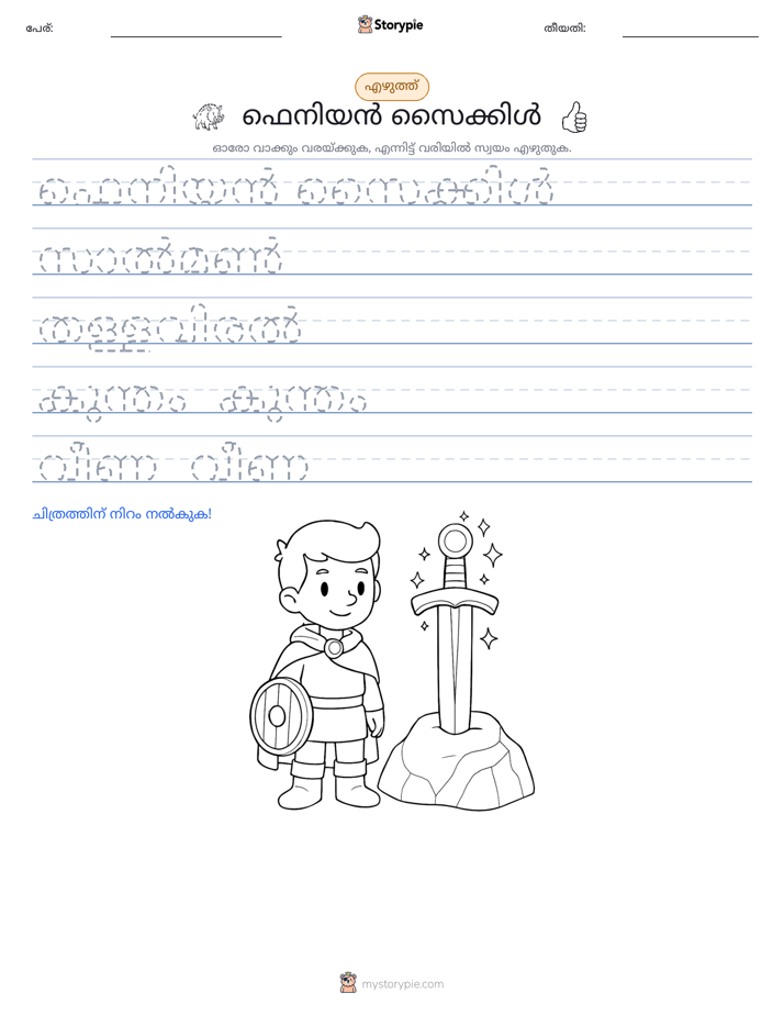 എഴുത്ത് പരിശീലനം