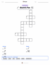 Electric Fan printable worksheet preview