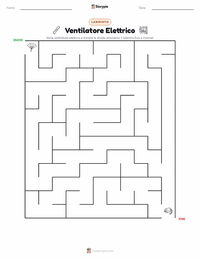 Anteprima della scheda stampabile di Ventilatore Elettrico
