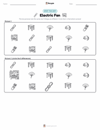 Electric Fan printable worksheet preview