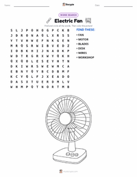 Electric Fan printable worksheet preview