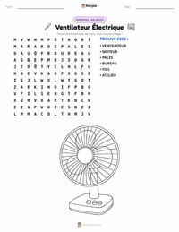Aperçu de la feuille de travail imprimable Ventilateur Électrique