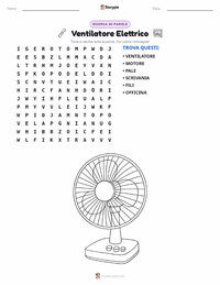 Anteprima della scheda stampabile di Ventilatore Elettrico