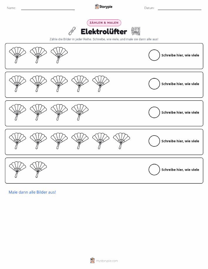 Zählen & Ausmalen