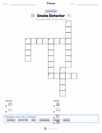 Smoke Detector printable worksheet preview