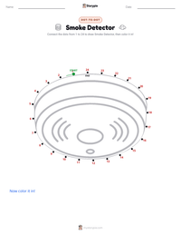 Smoke Detector printable worksheet preview