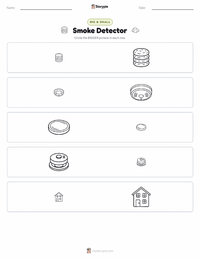 Smoke Detector printable worksheet preview