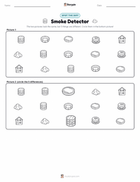 Smoke Detector printable worksheet preview