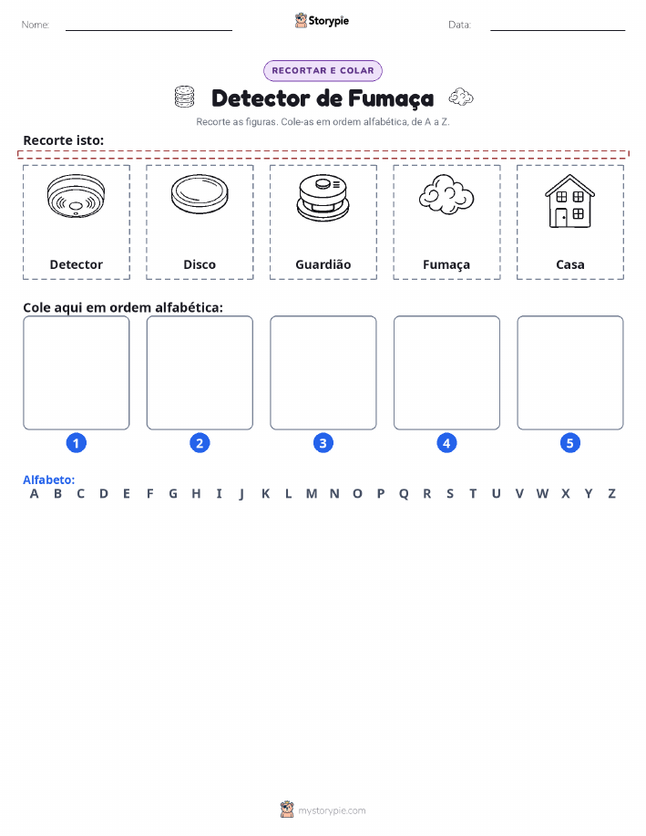 Recortar & Colar Alfabeto