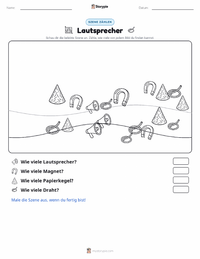 Lautsprecher druckbare Arbeitsblatt Vorschau