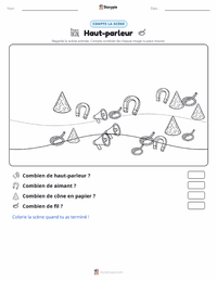 Aperçu de la feuille de travail imprimable Haut-parleur