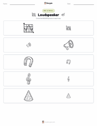 Loudspeaker printable worksheet preview