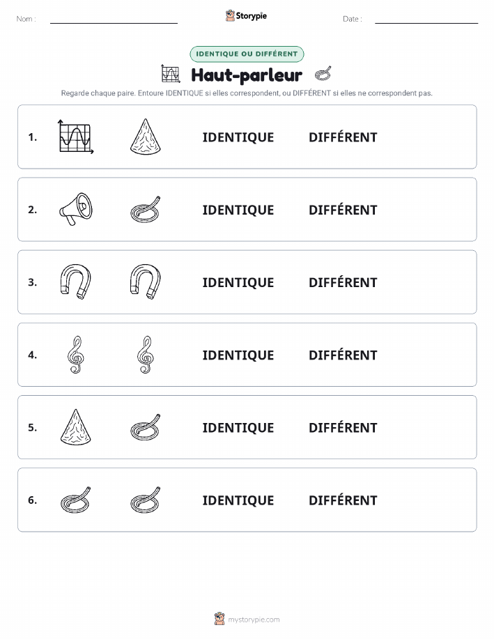 Identique ou Différent