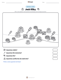Prévia da folha de atividades imprimível Jack Kilby