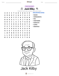 Prévia da folha de atividades imprimível Jack Kilby