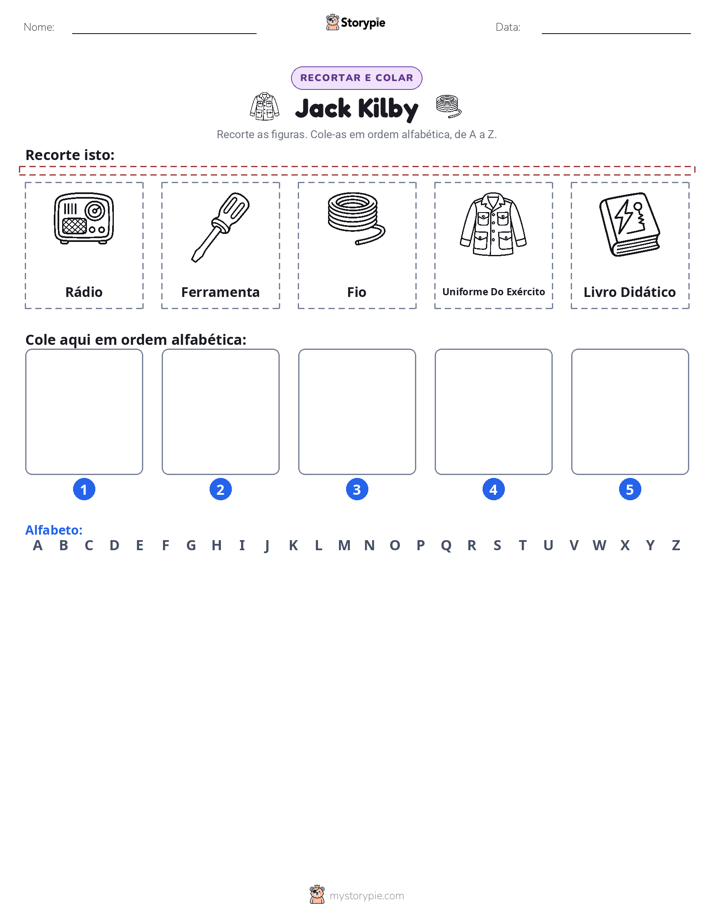Recortar & Colar Alfabeto