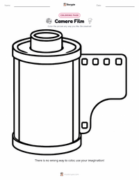 Camera Film printable worksheet preview