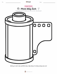 Trang tô màu Phim máy ảnh cho trẻ em