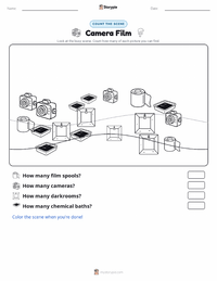 Camera Film printable worksheet preview