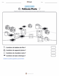 Aperçu de la feuille de travail imprimable Pellicule photographique