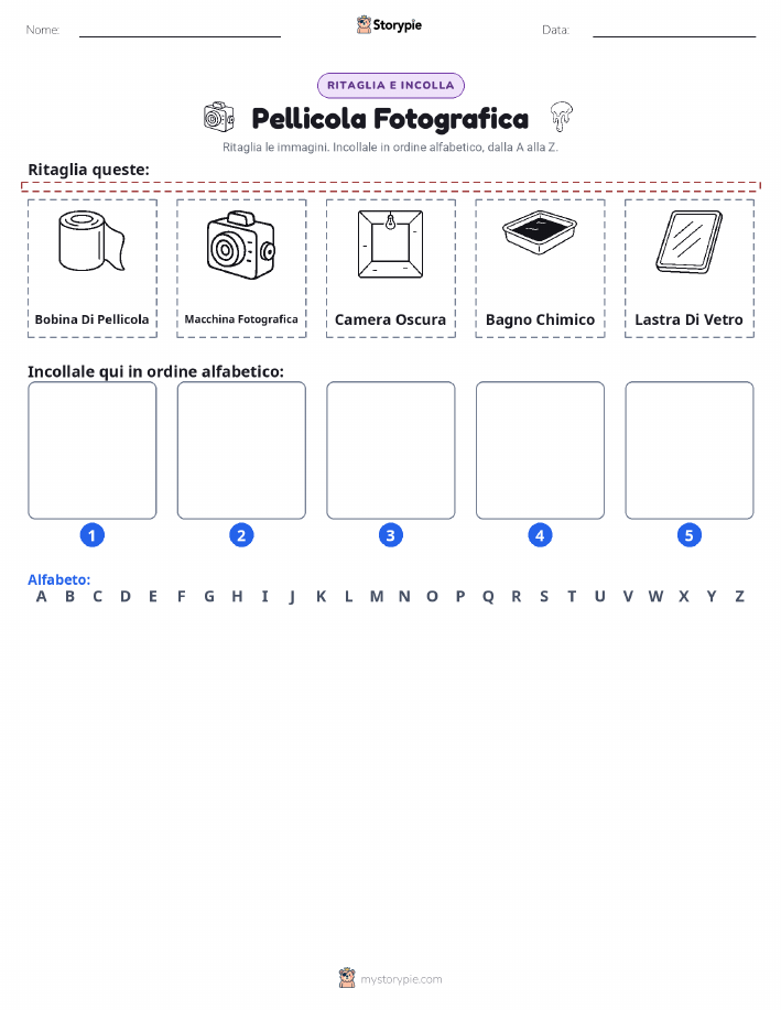 Taglia & Incolla Alfabeto