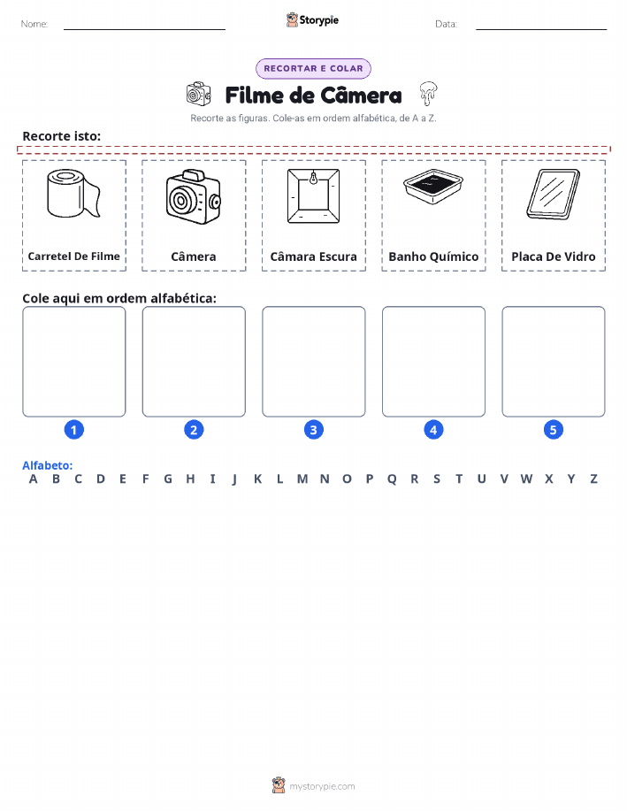 Recortar & Colar Alfabeto
