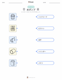 揚水ポンプ の印刷可能ワークシートプレビュー