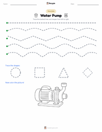 Water Pump printable worksheet preview