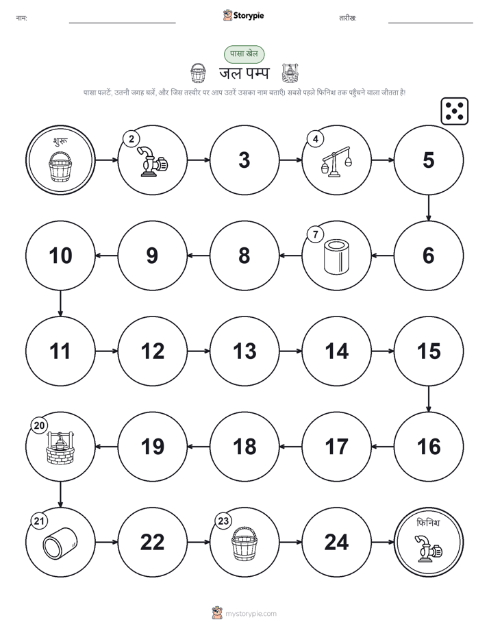 रोल और चलें खेल