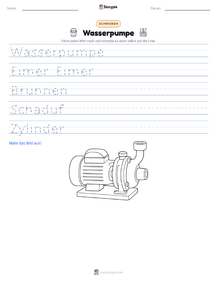 Schreibübung