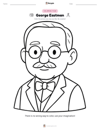 George Eastman coloring page for kids