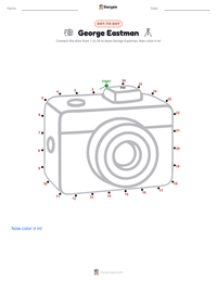 George Eastman printable worksheet preview