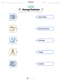 George Eastman printable worksheet for kids