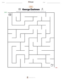 George Eastman printable worksheet preview