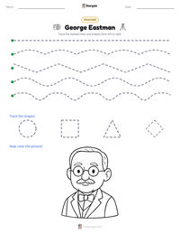 George Eastman printable worksheet preview
