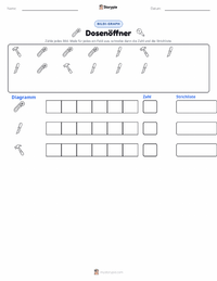 Dosenöffner druckbare Arbeitsblatt Vorschau