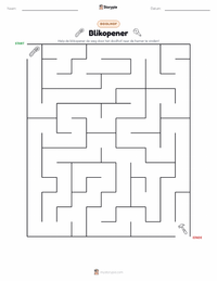 Blikopener afdrukbare werkblad voorbeeld