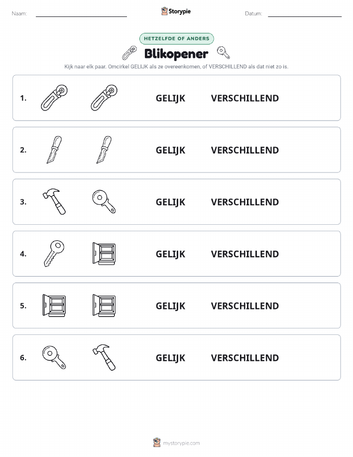 Zelfde of Verschillend