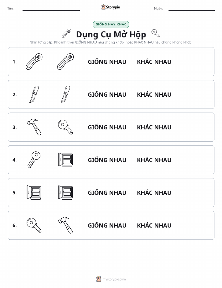 Giống Hay Khác