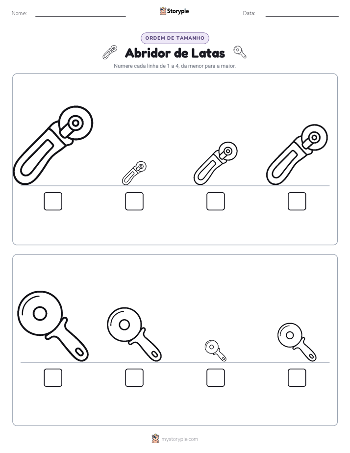 Ordem de Tamanho
